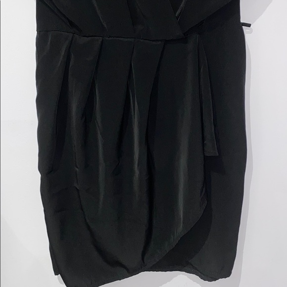 Black Low Cut Dress - Picture 2 of 4